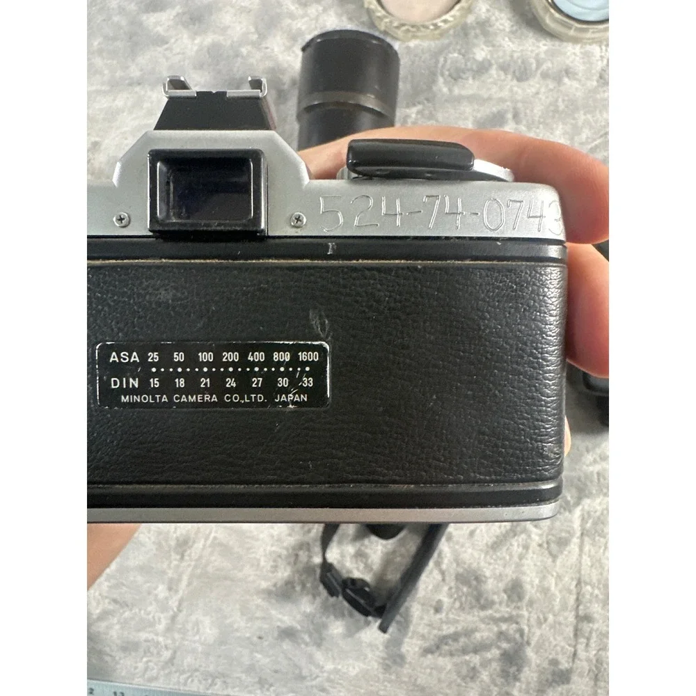 Vintage Minolta XG-1 35mm SLR Camera Kit Rokkor-X 50mm Lens Flash Bag Bundle